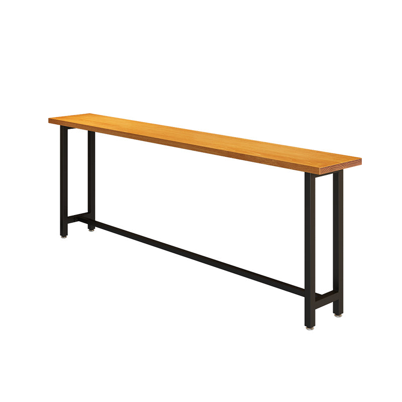 Industrial Rectangle Pub Table Set 1/4/6/7 Pieces Solid Wood Bar Set for Indoor