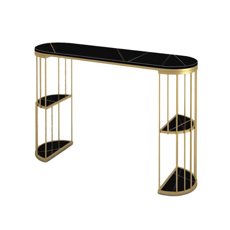 Glam Style Pub Table Set 1/3 Pieces Stone Counter Height Set for Dining Room