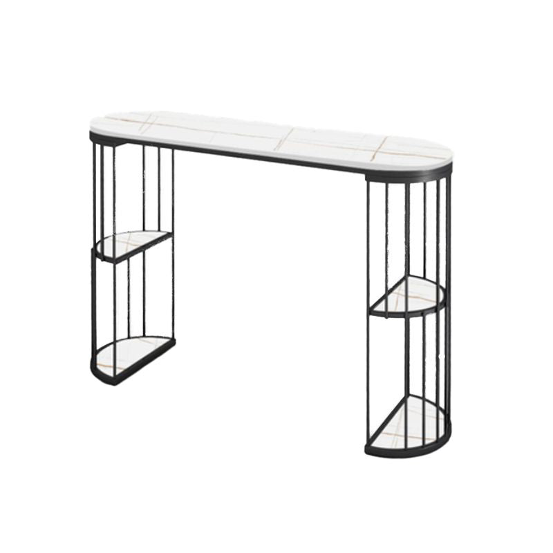 Glam Style Pub Table Set 1/3 Pieces Stone Counter Height Set for Dining Room