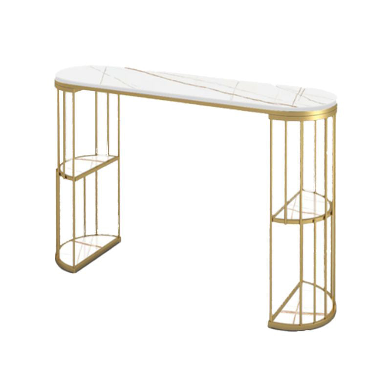 Glam Style Pub Table Set 1/3 Pieces Stone Counter Height Set for Dining Room