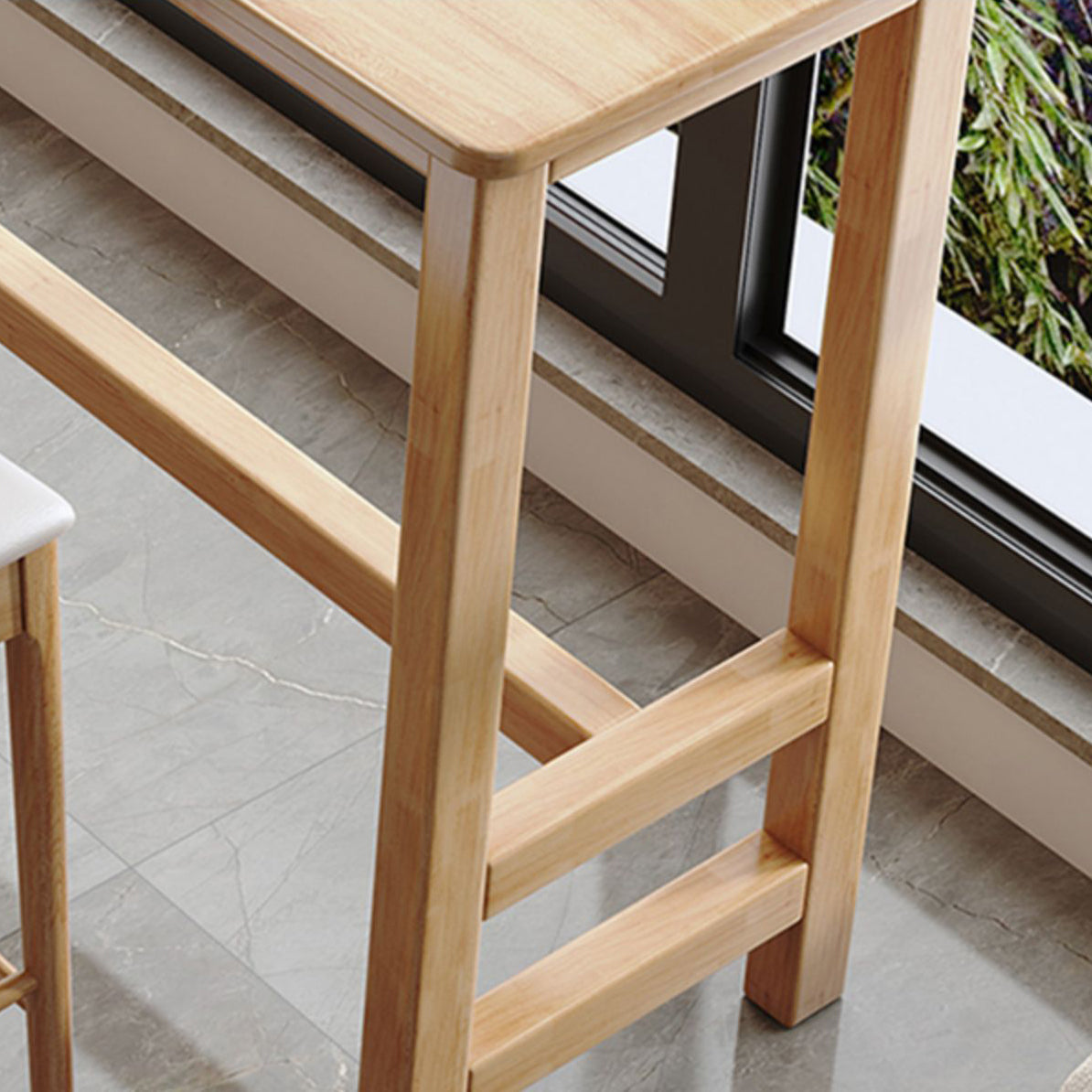 1/4/7 Pieces Pub Dining Set Contemporary Solid Wood Pub Table Set