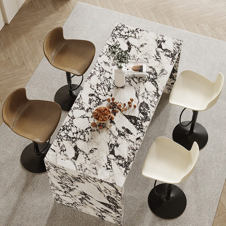 1/2/3/4/5 Pieces Bar Stool and Table Set Rectangular Pub Set