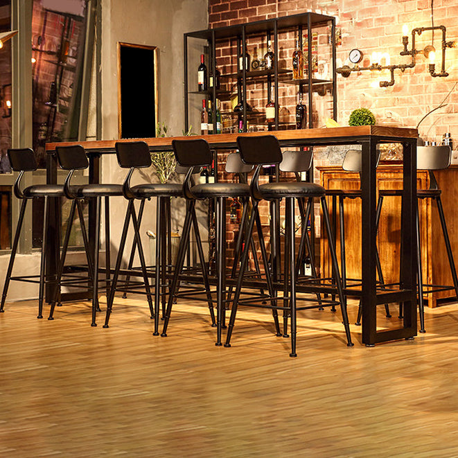 1/4/6/11 Pieces Bar Stool and Table Set Solid Wood Bar Table Set