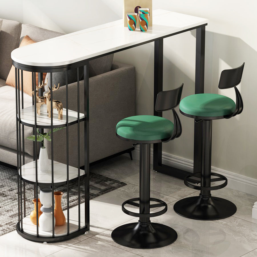 Modern Table and Stool Set 1/3/5 Pcs Free Form Bar Table and Adjustable Height Stools
