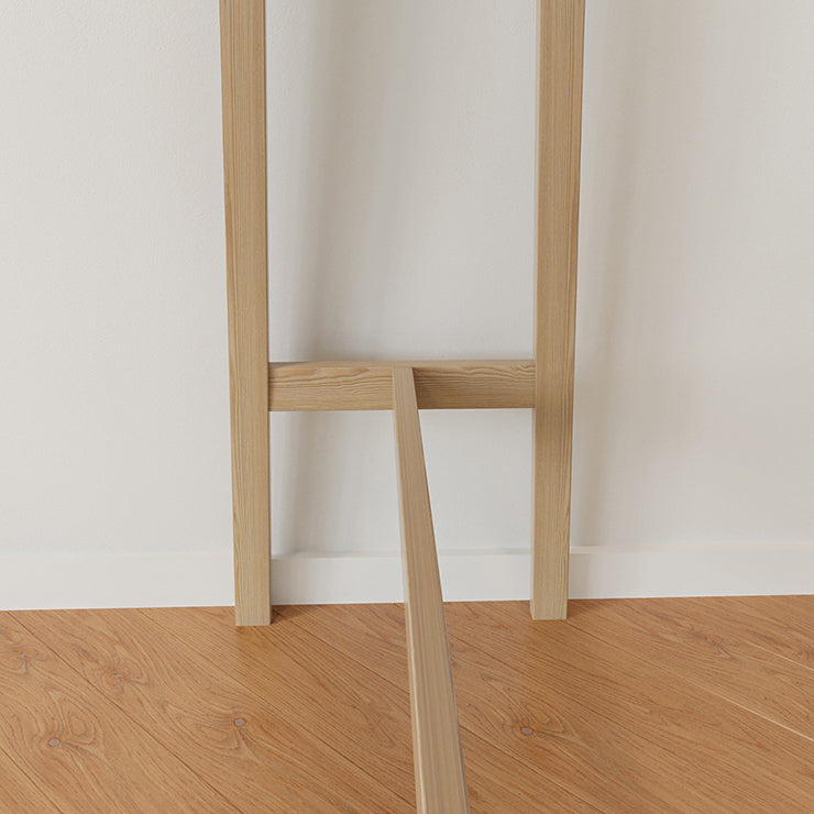 Modern Trestle Base Bar Table Set 1/2/3 Pcs Solid Wood Bar Table and Stools