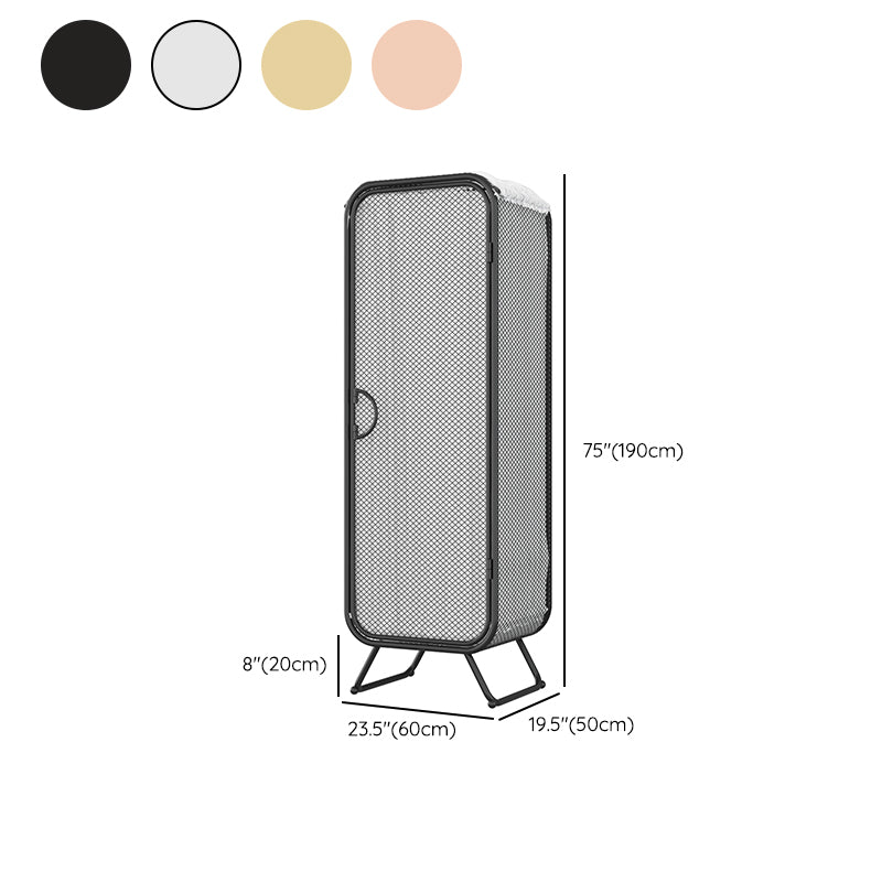 Modern Wardrobe Cabinet Clothes Rail Metal Wardrobe Armoire for Bedroom