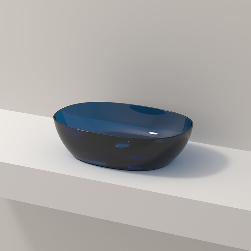 Modern Vessel Bathroom Sink No Craftsmanship Resin Wash Stand