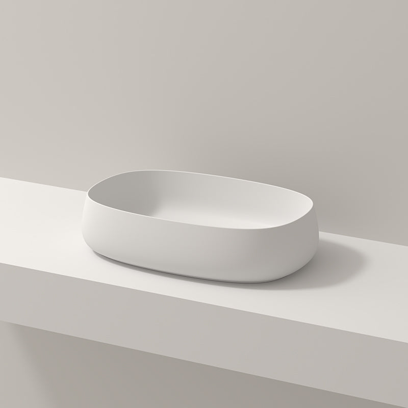 Modern Vessel Bathroom Sink No Craftsmanship Resin Wash Stand