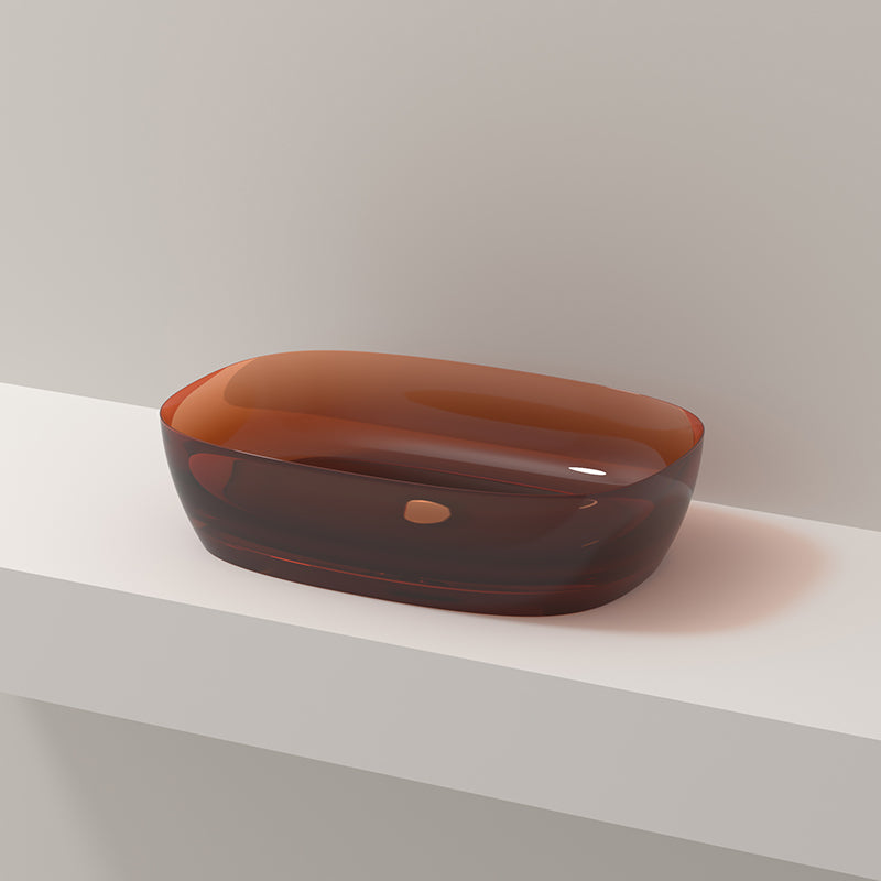 Modern Vessel Bathroom Sink No Craftsmanship Resin Wash Stand