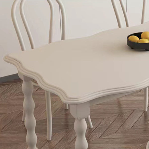 Modern Rectangle Wood Dining Table 1/2/4/5 Pieces Dining Set for Cafe