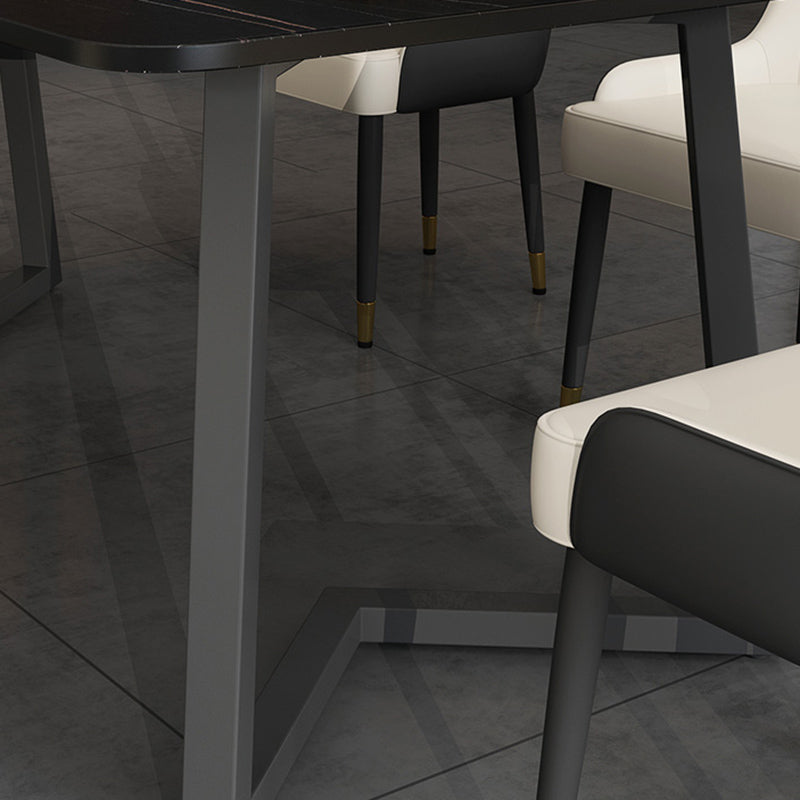 Modern Stone Dining Table 1/2/5/7 Pieces Dining Set for Living Room