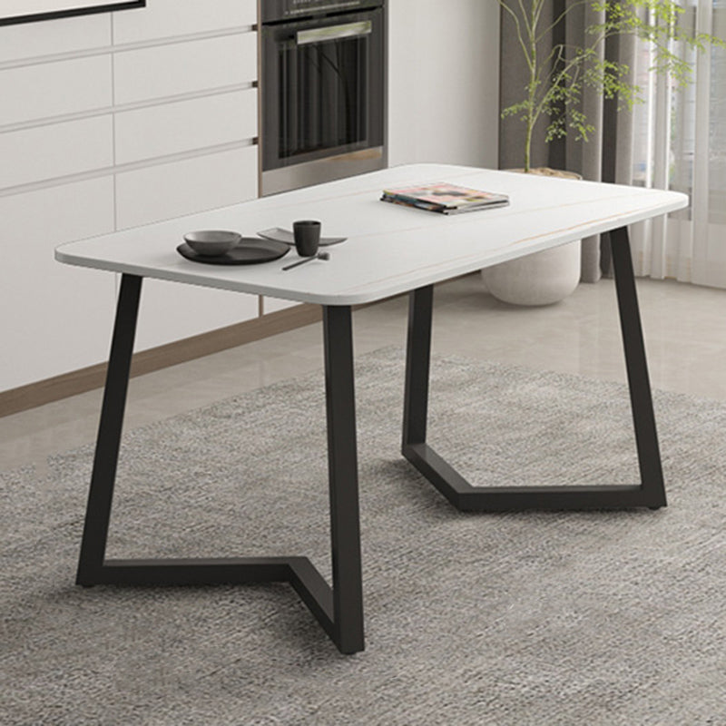 Modern Stone Dining Table 1/2/5/7 Pieces Dining Set for Living Room