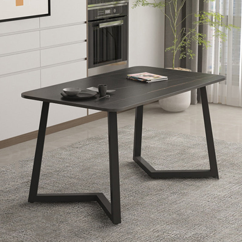 Modern Stone Dining Table 1/2/5/7 Pieces Dining Set for Living Room