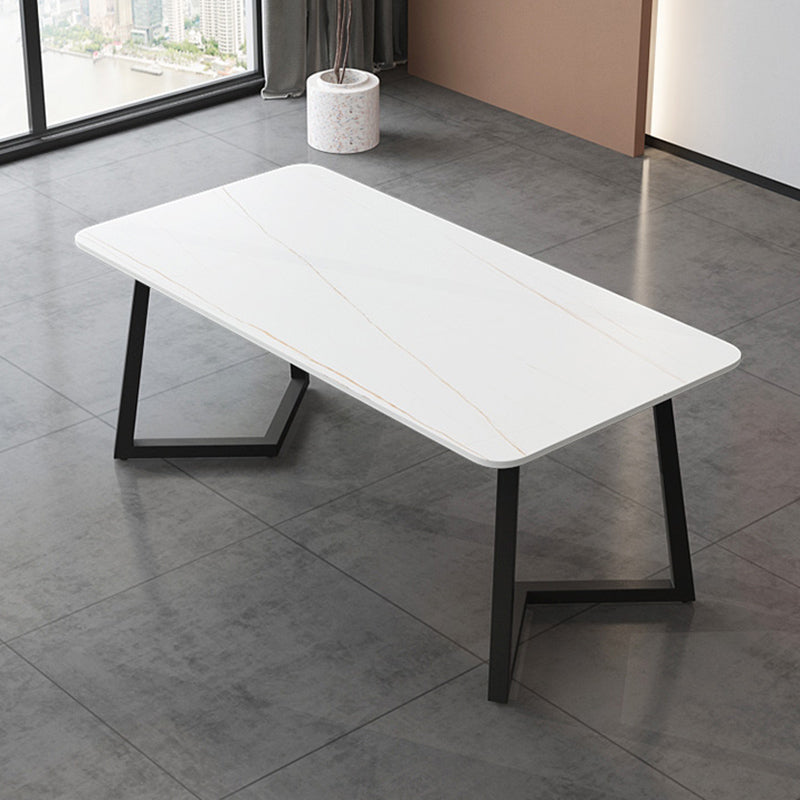 Modern Stone Dining Table 1/2/5/7 Pieces Dining Set for Living Room