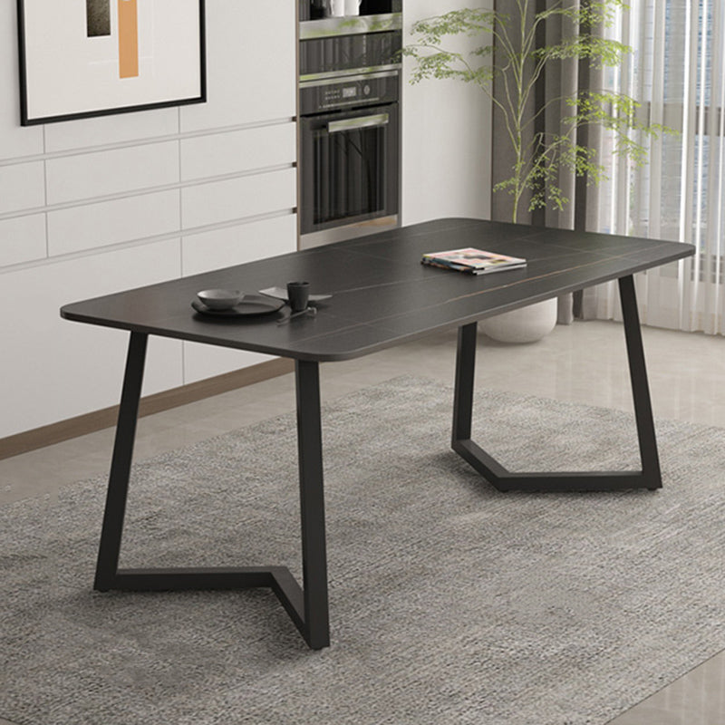 Modern Stone Dining Table 1/2/5/7 Pieces Dining Set for Living Room