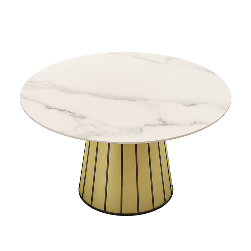 Nordic Round Stone Dining Table 1/7 Pieces Dining Set for Cafe