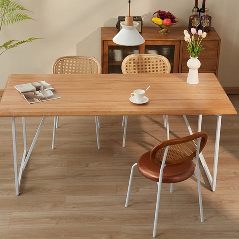 Industrial Rectangle Ash Dining Table 1/2/4/5 Pieces Dining Set for Dining Room