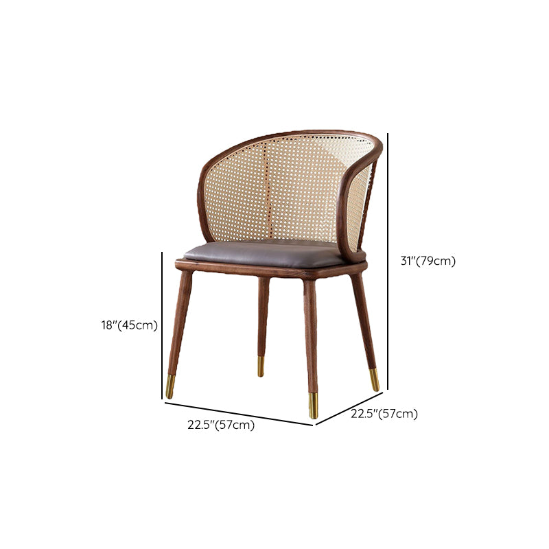 Windsor Back Arm Chair Contemporary Solid Wood Dining Chairs