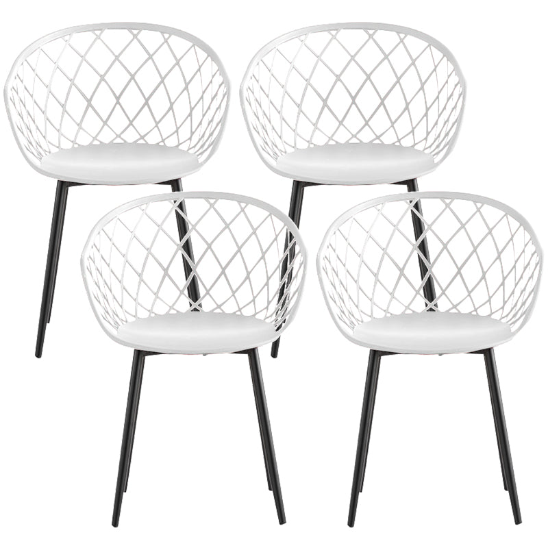 Modern Simple Arm Chair Plastic Dining Arm Chair for Living Room