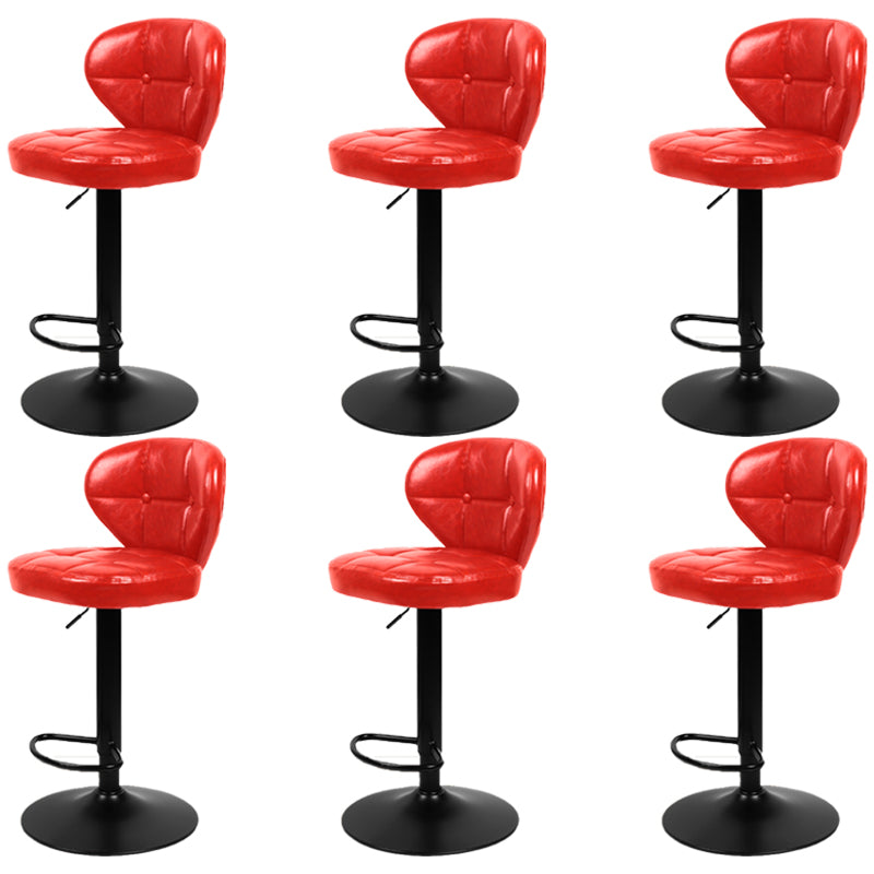Faux Leather Bar Stools Swivel Adjustable Height Bristol Bar Stools