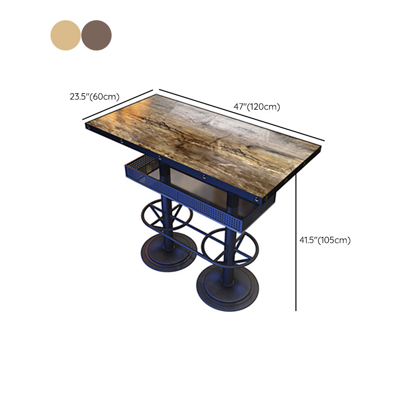 Industrial Bar Dining Table Cafe And Breakroom Bar Wine Table