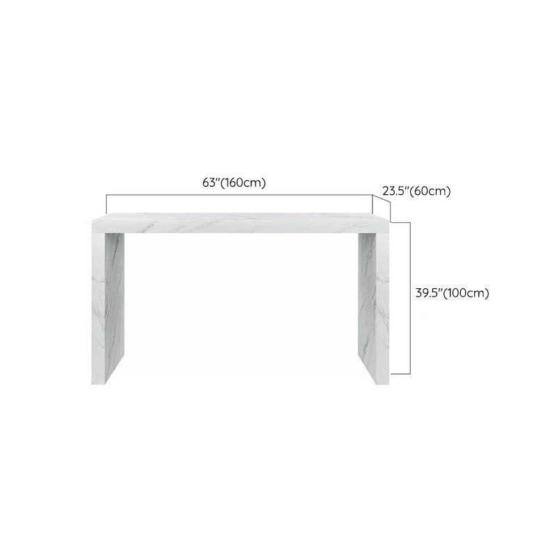 1/2/3 Pieces Pub Table Set Contemporary Rectangular Table and Stool Set