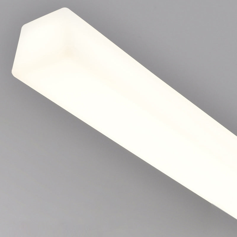 LED Island Lamp Modern Simple Island Hanging Lamp with Plastic Shade for Dining Room