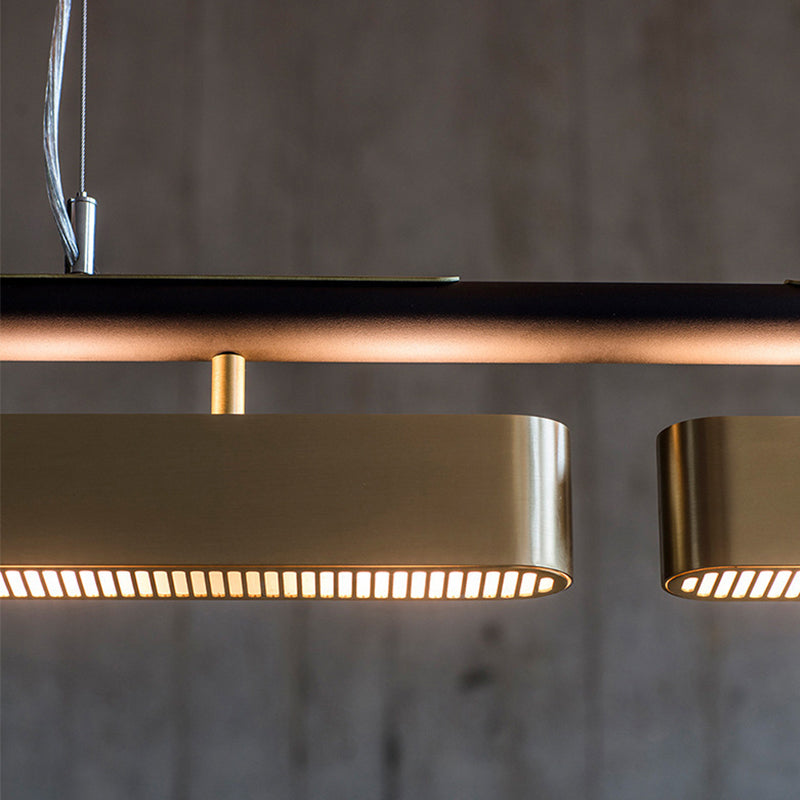 2/3/4-Light Modern Ceiling Light Black Metal Kitchen Island Lighting for Bedroom