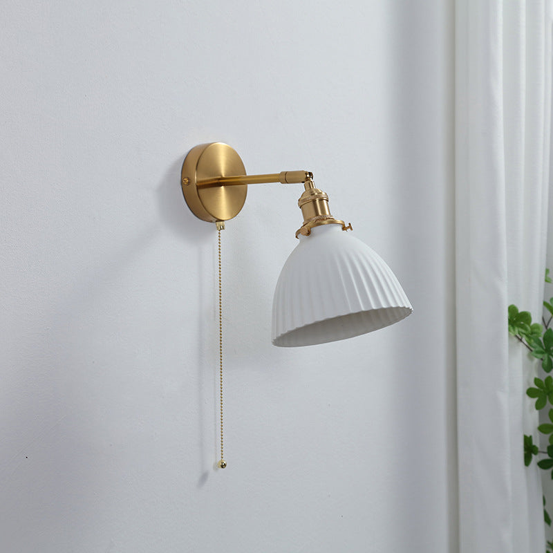 Minimalist Ceramic Wall Light Fixture Modern Wall Light Sconce for Bedroom