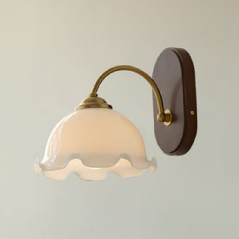 Minimalist Glass Shade Wall Light Fixture Modern Wall Light Sconce for Bedroom