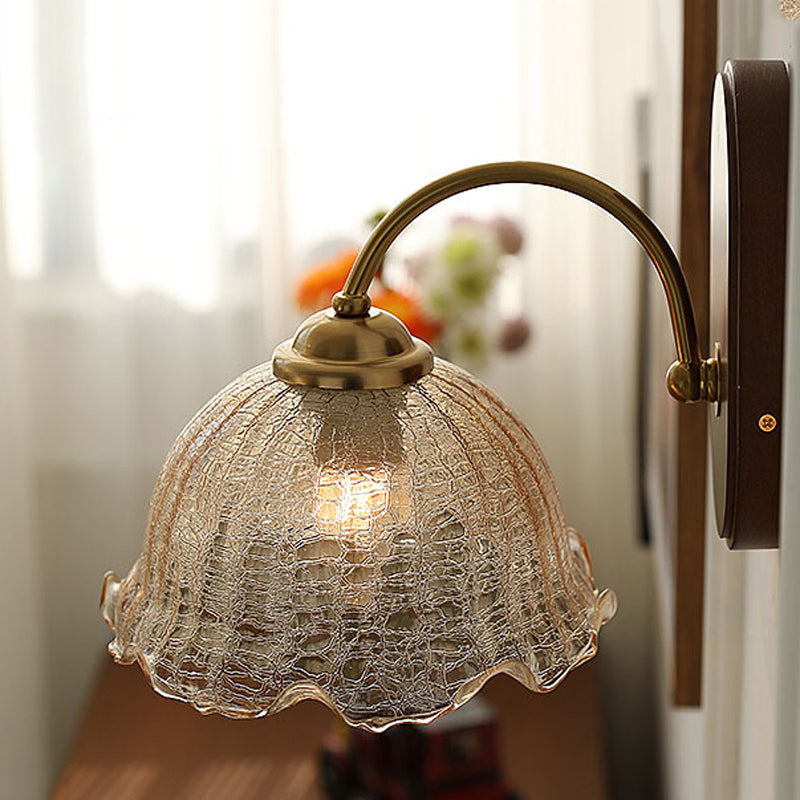 Minimalist Glass Shade Wall Light Fixture Modern Wall Light Sconce for Bedroom