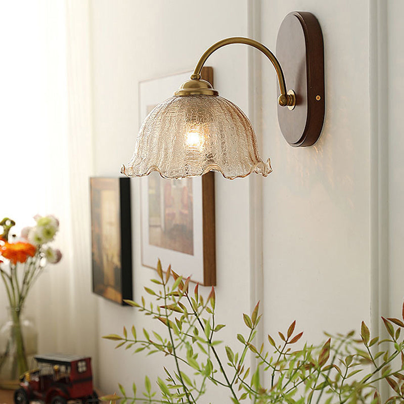 Minimalist Glass Shade Wall Light Fixture Modern Wall Light Sconce for Bedroom