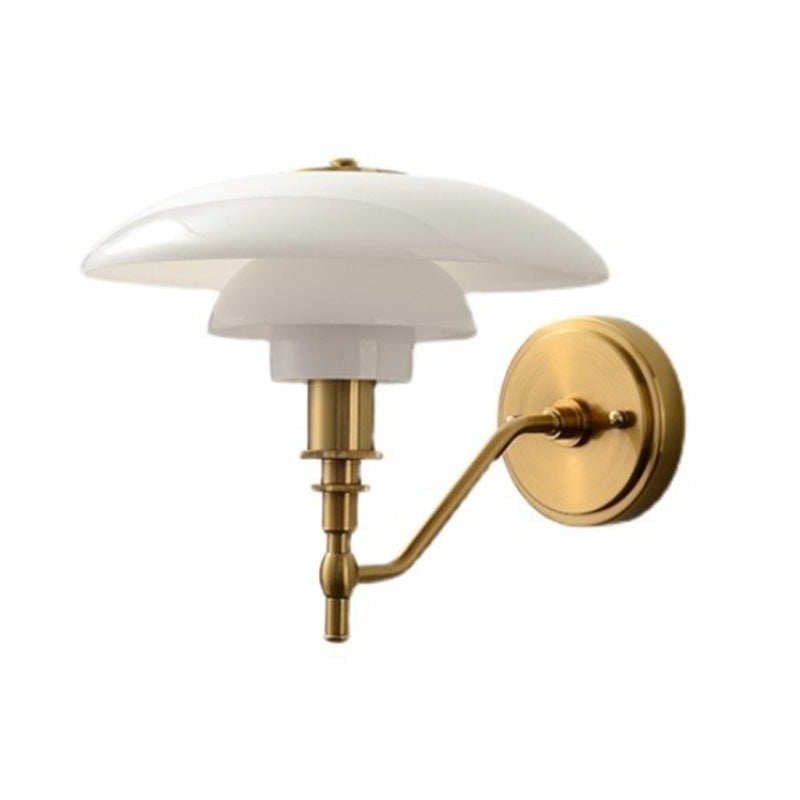 Simple Glass Shade Wall Light Fixture Modern Wall Light Sconce for Bedroom