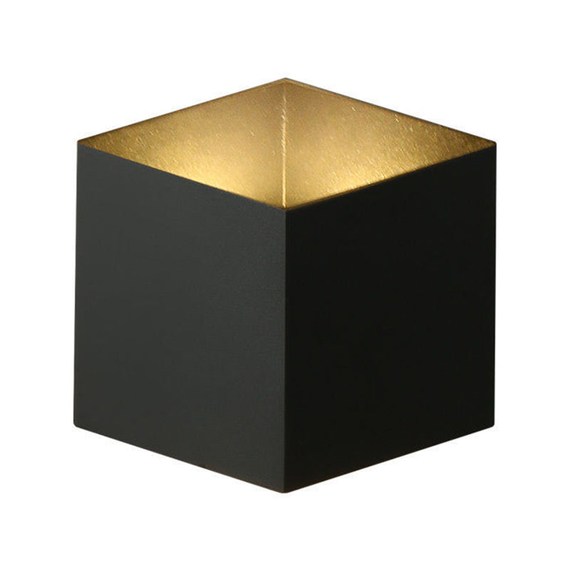 Geometric Shape Wall Lamp Modern Style Metal 2 Lights Wall Lights in White/Black