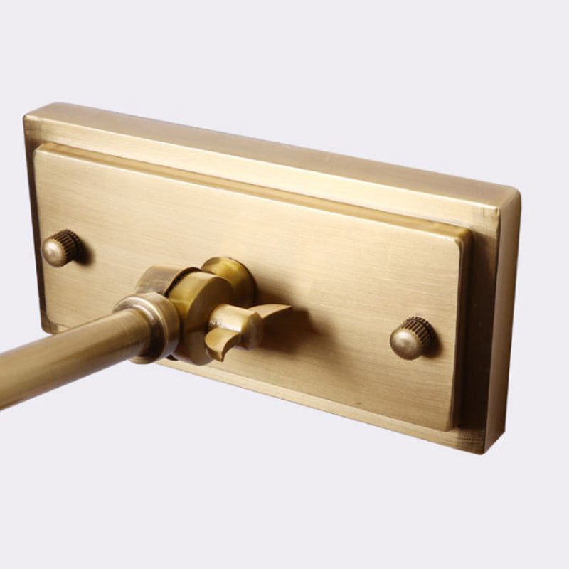 Geometric Shape Metal Vanity Light Modern Style 2 Lights Vanity Light Fixture in Brass