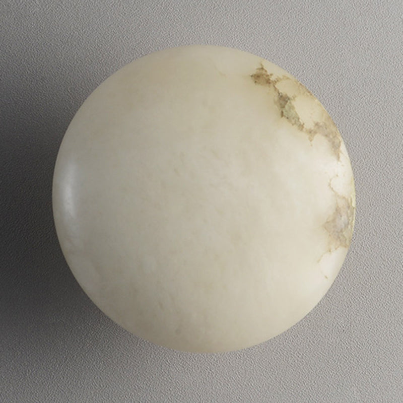 Round Shape Metal Vanity Light Modern Style 1 Light Vanity Light Fixture in Gold