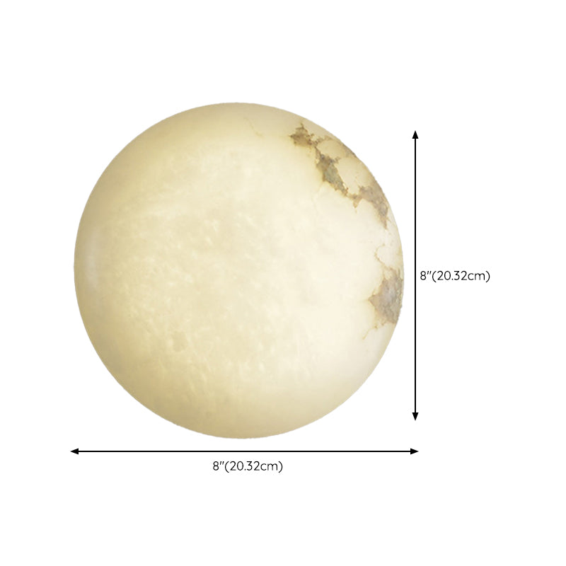 Round Shape Metal Vanity Light Modern Style 1 Light Vanity Light Fixture in Gold