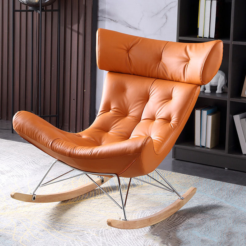 Light Luxury Style Modern Lazy Sofa Chair Lounge Leisure Rocking Chair for Living Room