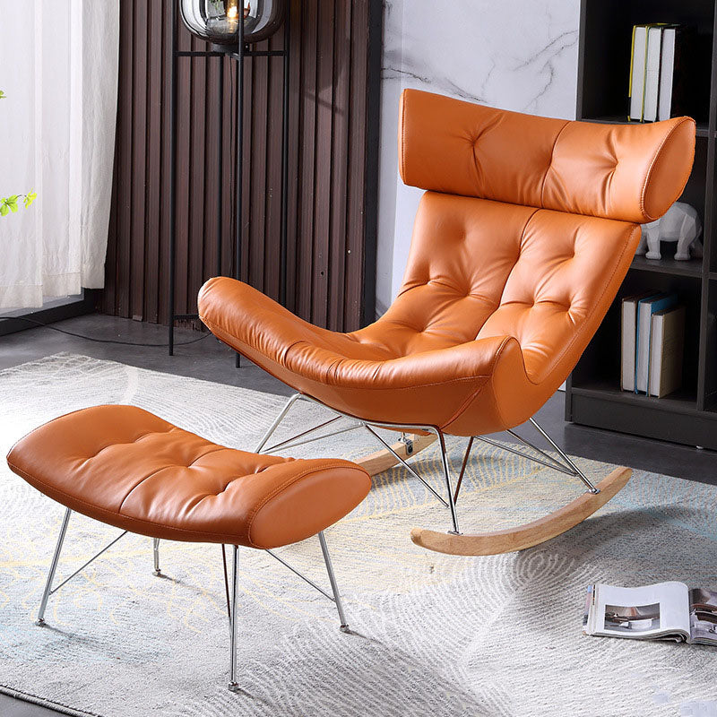 Light Luxury Style Modern Lazy Sofa Chair Lounge Leisure Rocking Chair for Living Room