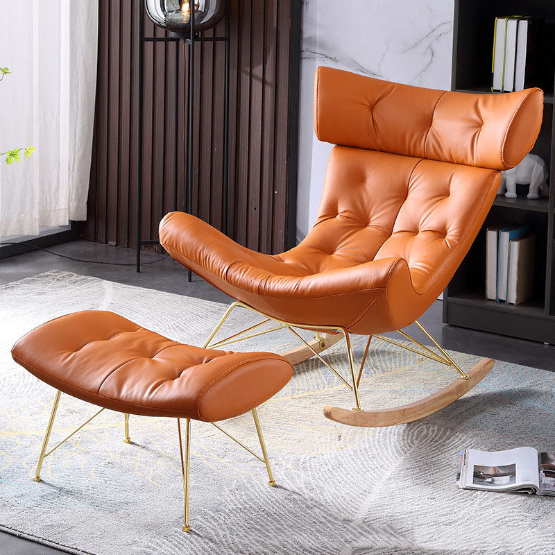 Light Luxury Style Modern Lazy Sofa Chair Lounge Leisure Rocking Chair for Living Room