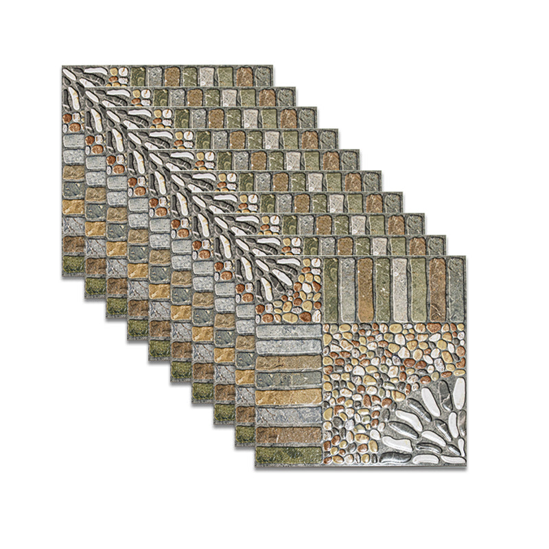 Carrelage de sol carré à bord droit, carrelage de sol design vintage pour sol extérieur