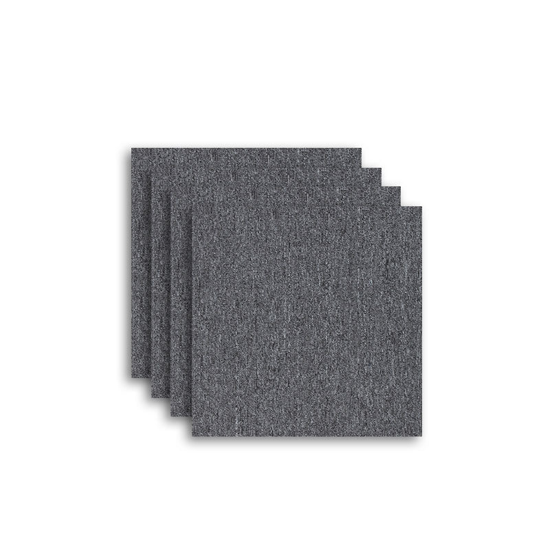 Carpet Tile Fade Resistant Non-Skid Solid Color Loose Lay Carpet Tiles Living Room
