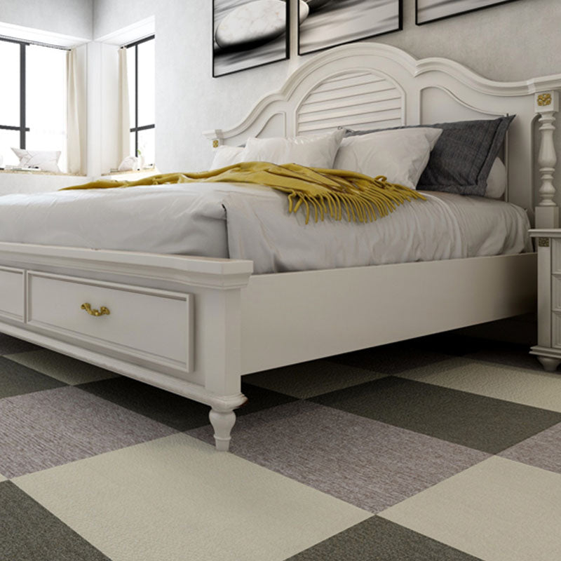 Carpet Tile Fade Resistant Non-Skid Solid Color Loose Lay Carpet Tiles Living Room