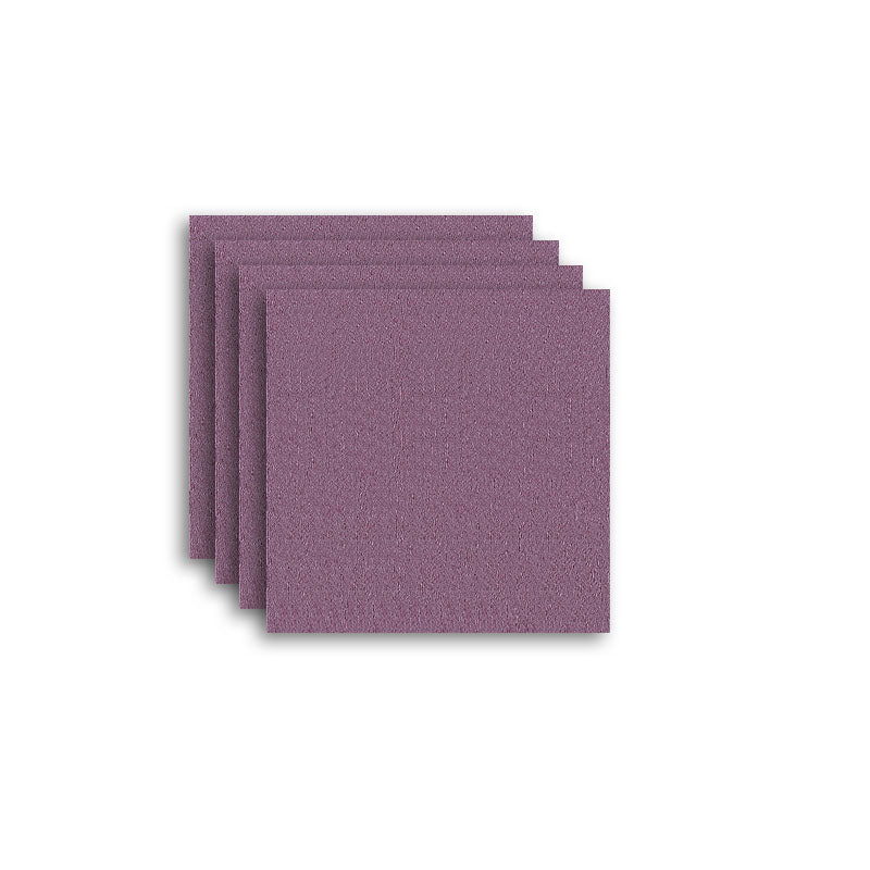 Carpet Tile Fade Resistant Non-Skid Solid Color Loose Lay Carpet Tiles Living Room