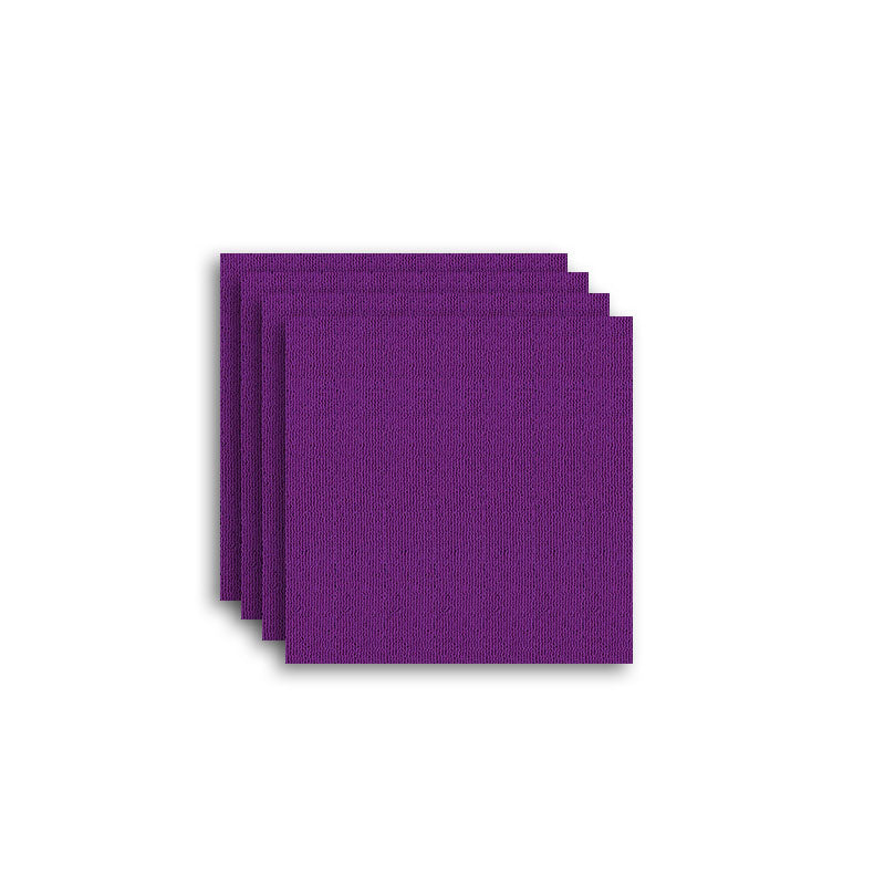 Carpet Tile Fade Resistant Non-Skid Solid Color Loose Lay Carpet Tiles Living Room