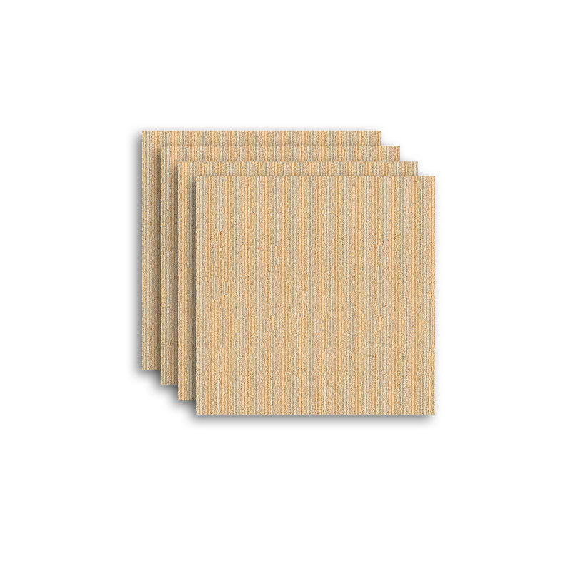 Carpet Tile Fade Resistant Non-Skid Solid Color Loose Lay Carpet Tiles Living Room