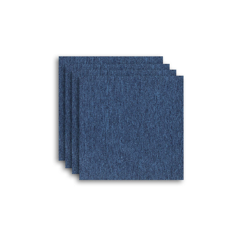 Carpet Tile Fade Resistant Non-Skid Solid Color Loose Lay Carpet Tiles Living Room