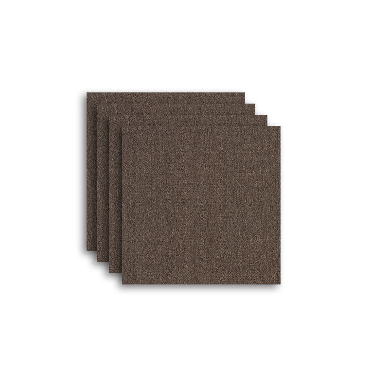 Carpet Tile Fade Resistant Non-Skid Solid Color Loose Lay Carpet Tiles Living Room