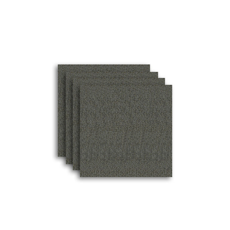 Carpet Tile Fade Resistant Non-Skid Solid Color Loose Lay Carpet Tiles Living Room