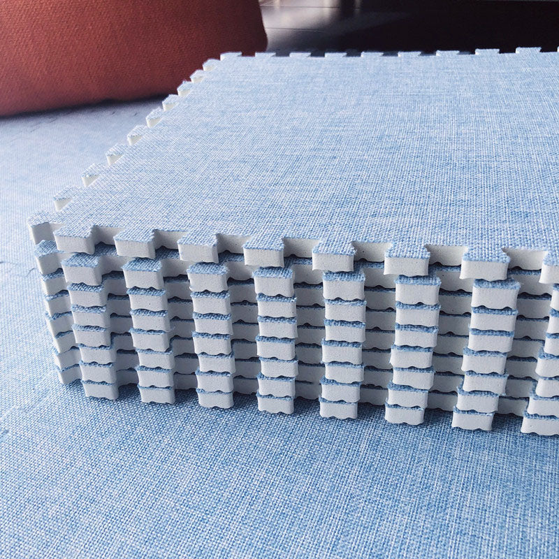 Carpet Tile Non-Skid Fade Resistant Solid Color Interlocking Carpet Tiles Dining Room